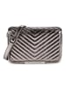 Les Visionnaires Joelle Umhängetasche Leder 19.5 cm in dark silver-silver metal