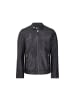 Bolongaro Trevor Lederjacke Classic Racer in schwarz