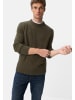 Camel Active Strickpullover aus Merinowollgemisch in Olivgrün