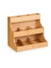 relaxdays Tee-Organizer in Natur - (B)26 x (H)24 x (T)17,5 cm