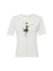 MARC CAIN SPORTS  T-Shirt in ecru mehrfarbig