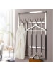 FineBuy Wandgarderobe in Silber / Metall / 60x8x100