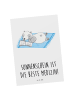 Mr. & Mrs. Panda Postkarte Sommer Sonnenschein mit Spruch in Weiß