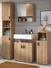 Inn.Furn Badmöbel-Set Eiche Artisan 4-teilig 150 cm, Badkombination mit viel Stauraum