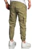 Amaci&Sons Cargo Jogger-Chino PLANO in Olive