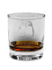 Mr. & Mrs. Panda Whiskey Glas Wellensittich Liebe mit Spruch in Transparent