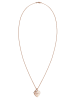Elli Halskette 925 Sterling Silber Herz, Mum-Schriftzug in Rosegold
