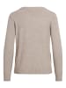 Vila Dünner Rundhals Strickpullover VIRIL in Beige