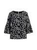 Albee Women Bluse in Schwarz Wollweiss