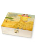 Mr. & Mrs. Panda Tee Box Giraffe Blumenkranz Design mit Spruch in Weiß