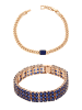faina Women Jewelry Set in rose gold navy