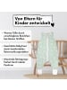 Räuberella Sommer-Schlafsack mit Füßen Regenbogen in Mint - 70 cm