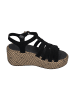 fitflop Sandaletten PLATFFORMS GRAPHIC-WEAVE SUEDE FISHERMAN SANDALS in schwarz