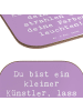 Mr. & Mrs. Panda Glas-Untersetzer Spruch Die Freude an der Kreat... in Lavendeltraum