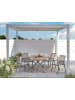 Beliani Gartentisch TIANO in Braun/Grau - (W) 90 x (H) 73 x (L) 160 cm