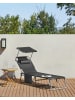 SONGMICS 2er-Set: Gartenliege in Dunkelgrau - (B)53 x (H)29 x (T)193 cm