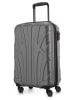 suitline Handgepäckkoffer 55x35x20 cm Carry-On 55cm Hartschale 34 L in Silber