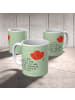 Mr. & Mrs. Panda Kindertasse Blume Mohnblume mit Spruch in Blattgrün