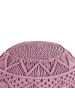 Beliani Pouf KAYSERI in Rosa - (W) 40 x (H) 40 x (L) 40 cm