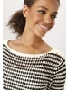 Aniston CASUAL Strickpullover in schwarz-weiß