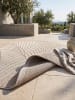 KADIMA DESIGN Outdoor-Teppich ENGADIN Blattmotiv Kurzflor Wohnzimmer Balkon in Beige