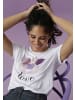 Aniston CASUAL T-Shirt in weiß-rosa-lila-braun-flieder-gelb-orange-schwarz