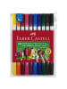 Faber-Castell Doppelfasermaler farbig 10 Stück sortiert im Etui