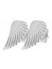 Adeliás Damen Ohrstecker Flügel aus 925 Silber in silber