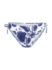 Linga Dore slip mit Schnur Bikini in Blue white print