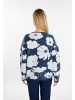 Usha Damen Strickpullover in Marine Weiss