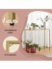 VASAGLE Konsolentisch Baris in Gold-Transparent - (B)100 x (H)80 x (T)35 cm