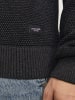 Jack & Jones Strickpullover in Dark Grey Melange