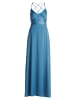 Vera Mont Abendkleid mit V-Ausschnitt in Shiny Bluestone