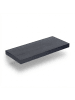 relaxdays 3 x Wandregal in Schwarz - (B)50 x (H)4 x (T)23 cm