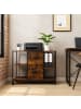 relaxdays Rollcontainer in Braun/Schwarz - (B) 100 x (H) 67 x (T) 40 cm