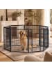 Feandrea Kleintiergehege Dack in Schwarz - (B)160 x (H)100 x (T)160 cm
