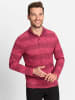 WITT WEIDEN Langarm-Poloshirt in bordeaux-kirsche