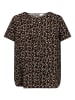 ONLY Carmakoma Design Bluse Plus Size Curvy Shirt Übergröße in Braun-2