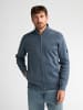 Petrol Industries Melierte Strickjacke mit Zipper ironfield in Blau