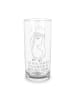Mr. & Mrs. Panda Glas Pinguin Duschen mit Spruch in Transparent