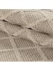 KADIMA DESIGN Teppich Outdoor Waschbar Raute IMST Strapazierfähig OEKO-TEX Balkon in Beige