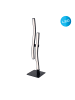 näve LED Tischleuchte "ONDA" in schwarz - (L)12 cm x (B)12 cm x (H)44 cm - EEK G