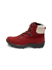 VITAFORM Nubukleder Stiefeletten in dunkelrot