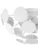 Beliani Deckenleuchten MARITSA in Weiß - (W) 52 x (H) 28 x (L) 52 cm