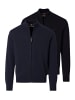 Redmond Strickjacke Basic in Dunkelblau / schwarz