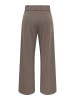JDY Hose mit weitem Beinschnitt in Chocolate Brown Melange