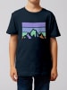 wat? Apparel T-Shirt Retro Landscape in Dunkelblau