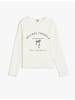 KOTON T-shirt in Ekru