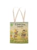Mr. & Mrs. Panda Shopper Bienen Paar Design mit Spruch in Weiß