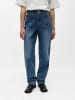 Object Barrel Fit Jeans in Medium Blue Denim